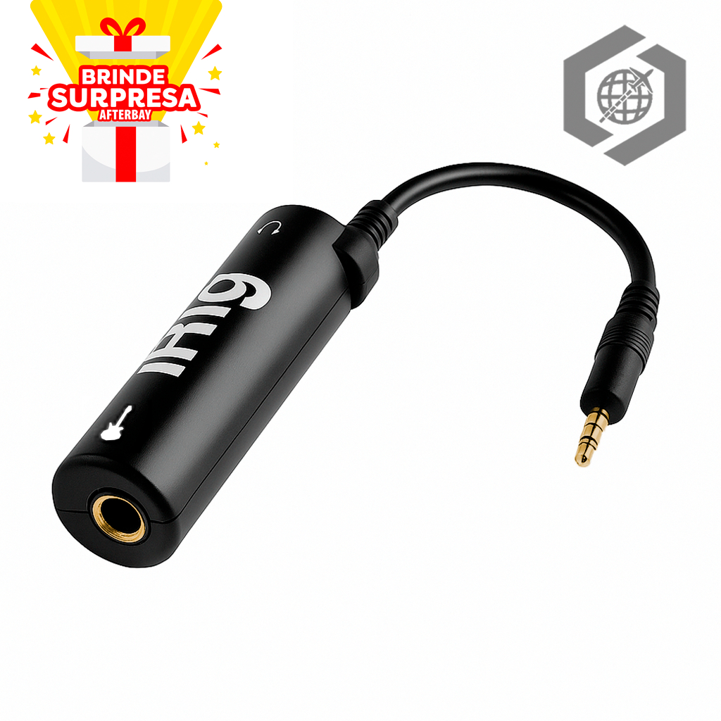 Imagem Irig Interface Adaptador Para Guitarra Violão Teclado no Android iPhone e PC novo pronta entrega