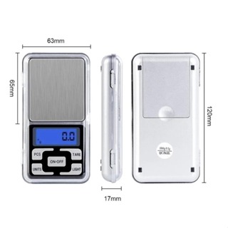 Mini Balança Digital De Bolso Alta Precisão Portátil 0,01g Até 500g Digital LCD Bandeja Cozinha em Oferta na Shopee