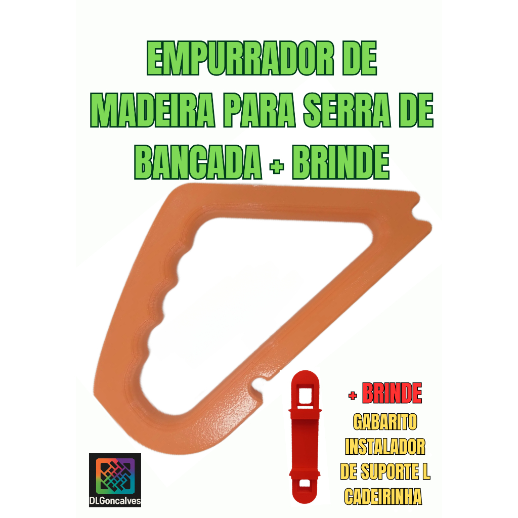Régua de empurrar multifuncional para serra de mesa, desempenadeira e plaina