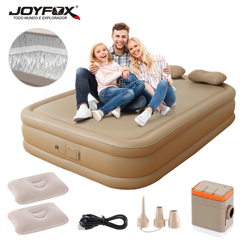 Colchão Inflável Casal Cama 600KG Bomba Inflável Com Bateria De Lítio Integrada 203*154*42cm em Oferta na Shopee