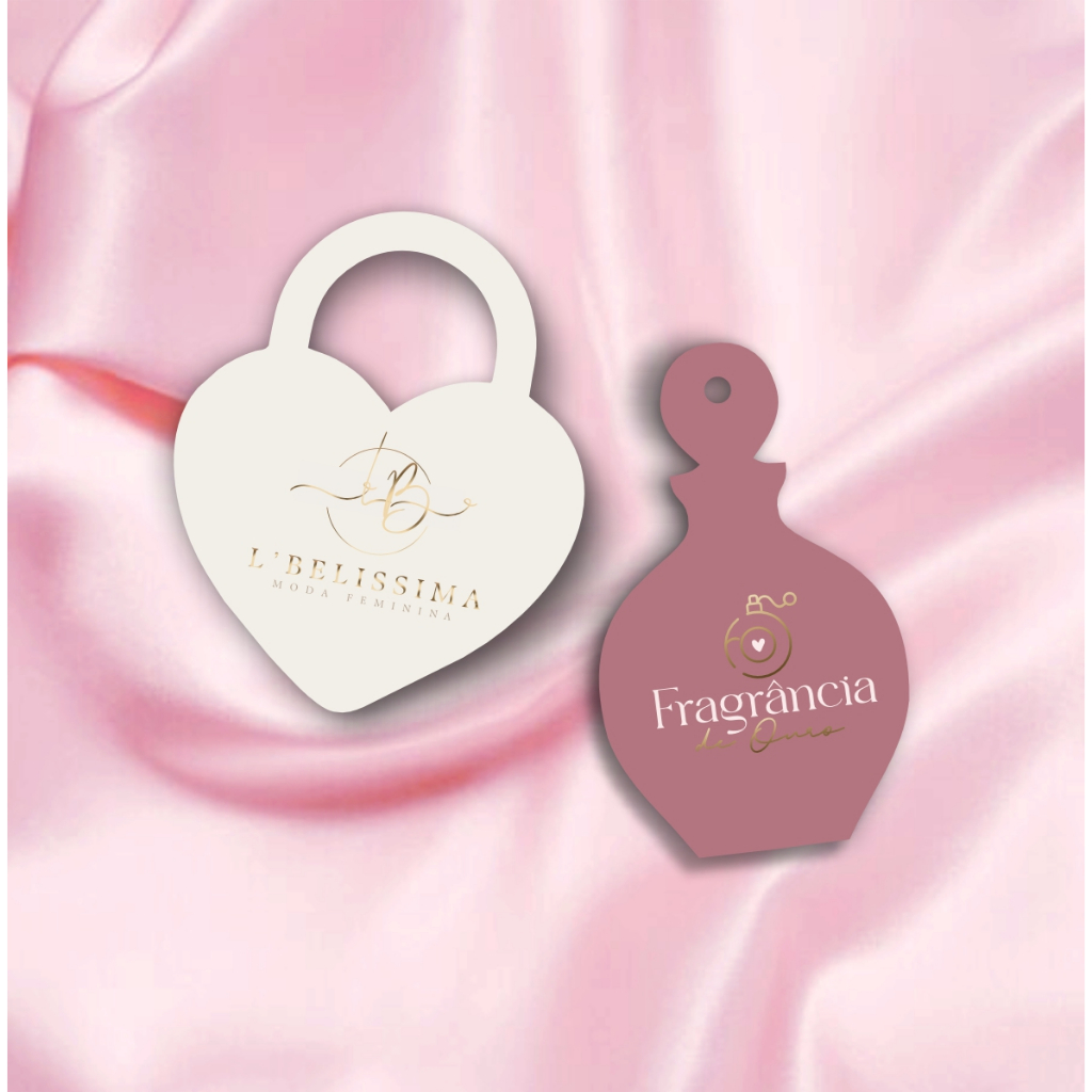 Tag Etiqueta Personalizada Corte Especial 8,8x4,8cm Hot Stamping, Agradecimento ao cliente Embalagem