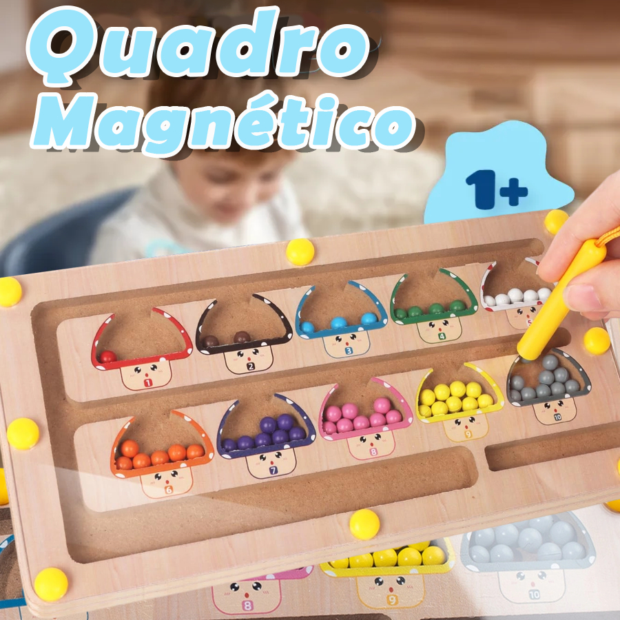 Montessori Jogos De Classificação De Cores Magnéticas Labirinto /Labirinto De Núcleo Magnético Madeira Sensoria