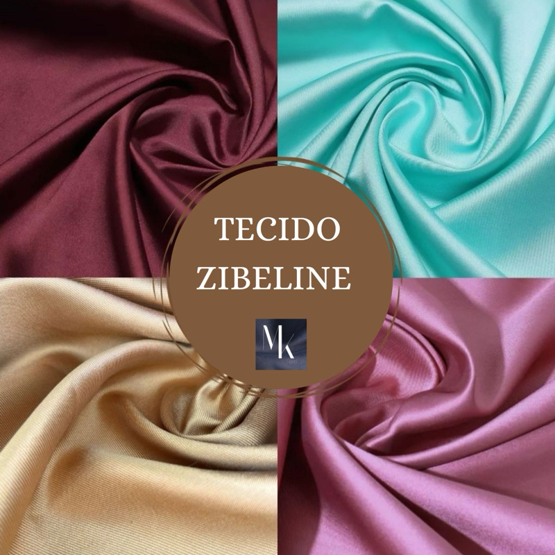 TECIDO CREPE ZIBELINE (5 METROS) VÁRIAS CORES