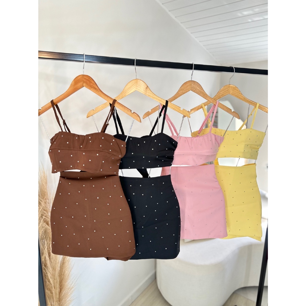 Conjunto cropped com saia com strass brilhos Paty nordestina alfaiataria em Oferta na Shopee