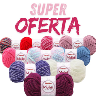 FIO LINHA LÃ MOLLET CIRCULO 40G em Oferta na Shopee