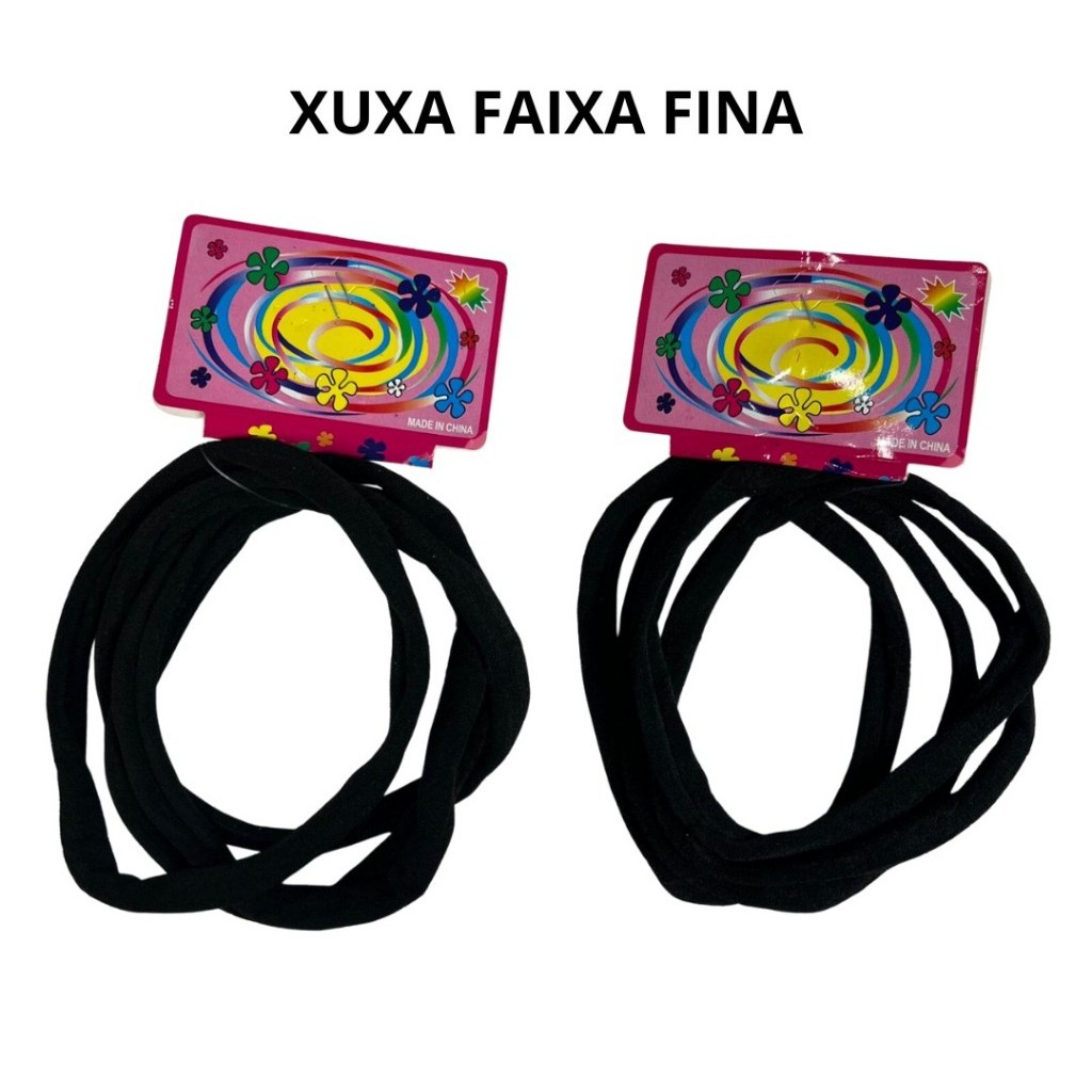 4 Unidades Xuxa Faixa Fina De Cabelo / Esportiva / Xuxa Grande / Xuxa Elástico.