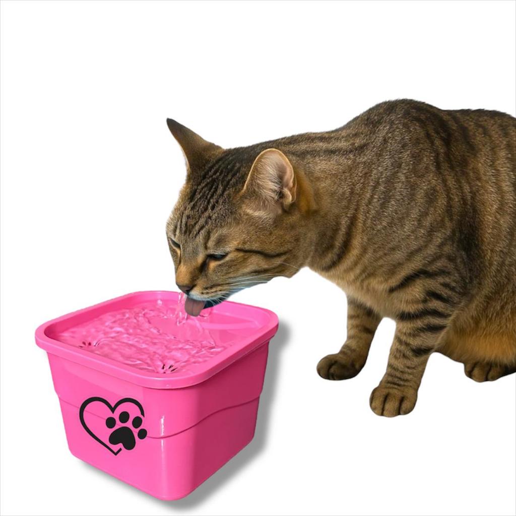 Bebedouro Fonte De Água Para Gatos Automática 1,7 Litros Silencioso Econômico