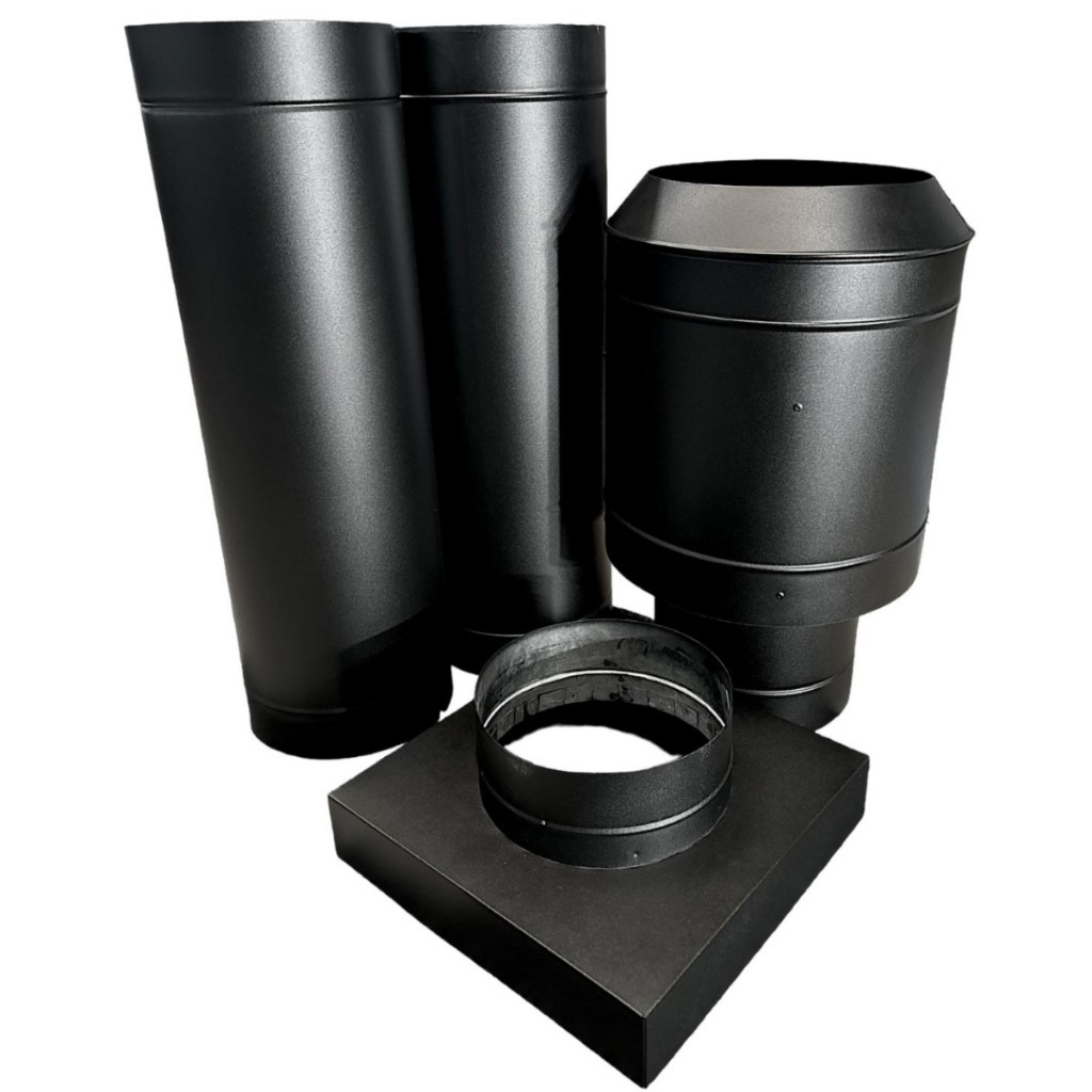 Kit chaminé 200mm para churrasqueira pré moldada