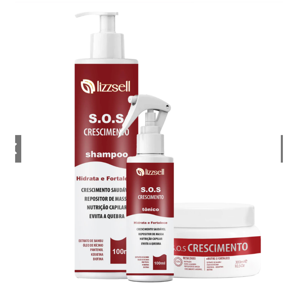 Novo Sos Crescimento Capilar Anti Queda E Falhas - Autentico em Oferta na Shopee