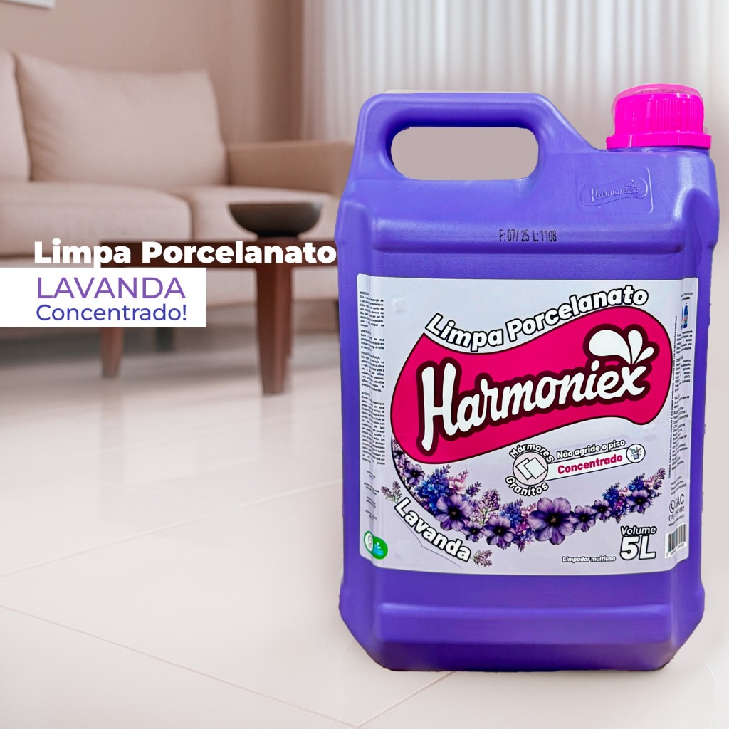 Limpador Porcelanato Harmoniex 5L – Limpeza Profunda e Brilho Impecável em Oferta na Shopee
