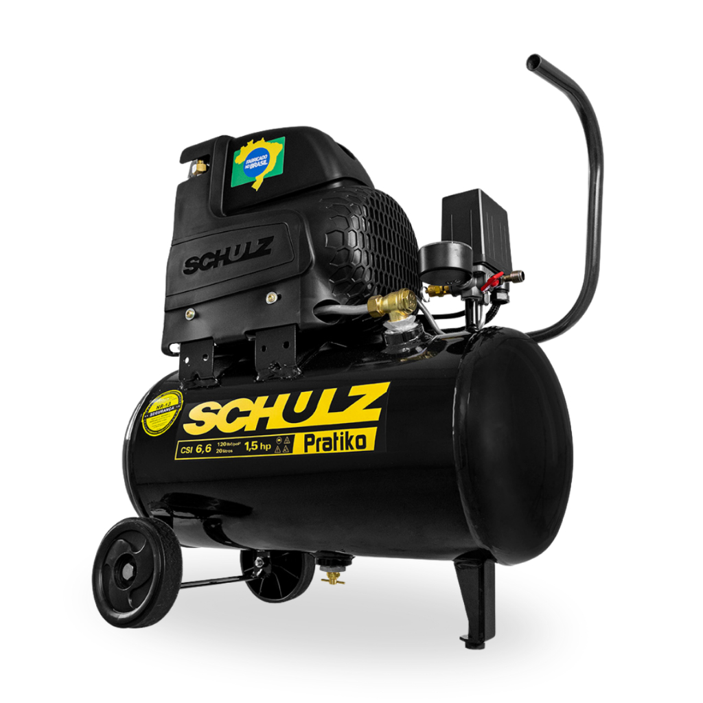 Motocompressor de Ar Schulz Pratiko CSI 20L 1,5CV 6,6PCM