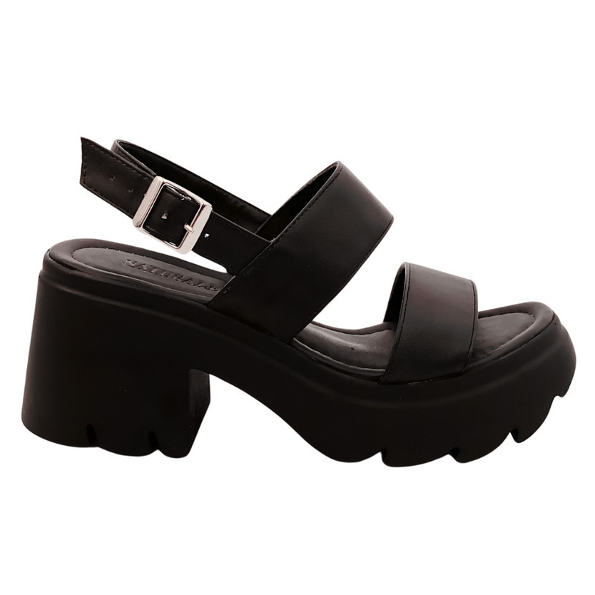 Sandália Feminina Plataforma Sola Macia Tratorada Flatform Blogueira Influencer — imagem 2 de 2