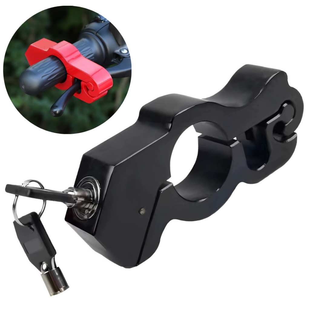 Trava Antifurto Trava Manete Freio Acelerador Moto Reforçado em Oferta na Shopee