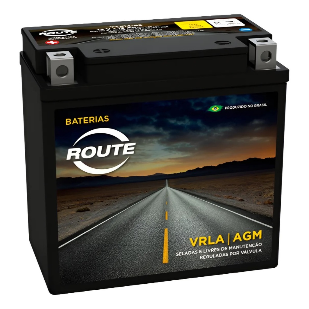 Bateria Moto Route  YTX14-BS YTX14BS Honda Xl 1000v Varadero