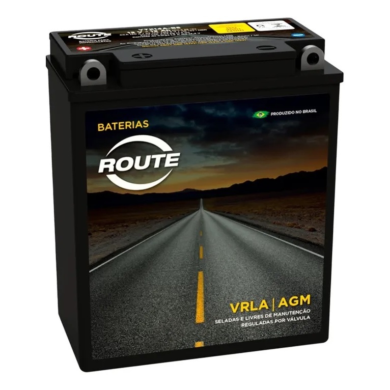 Bateria Moto Route YTX14A-BS YTX14ABS  Honda Cb 400 E Cb 450 12v 12ah