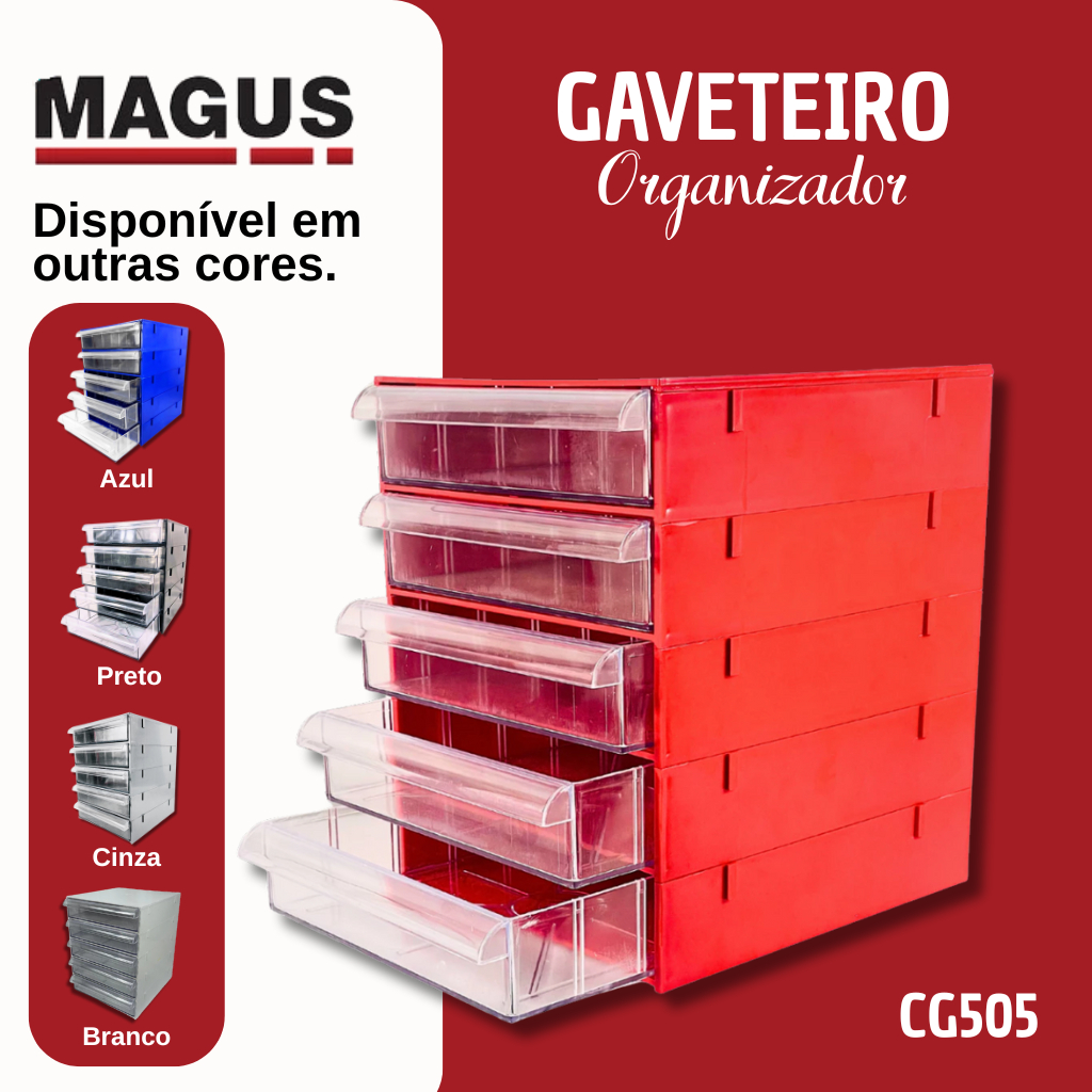 Gaveteiro de plástico: 6 achadinhos pra organizar