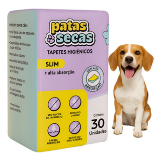 Tapete Higiênico Slim 80x60cm 30 Unidades Cão Controle de Odores em Oferta na Shopee