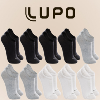 Kit De 10 Pares Meias Cano Invisível Lupo Sport Algodão Soquete Sapatilha Unissex em Oferta na Shopee