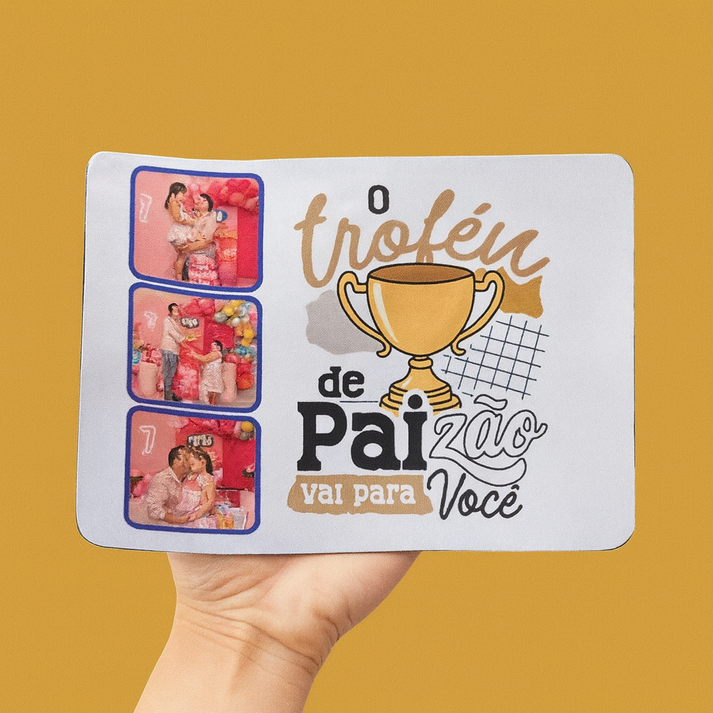 kit 10 Mouse Pad Retangular P/ Sublimação - Retangular Quadrado Redondo 15x21 sublimavel