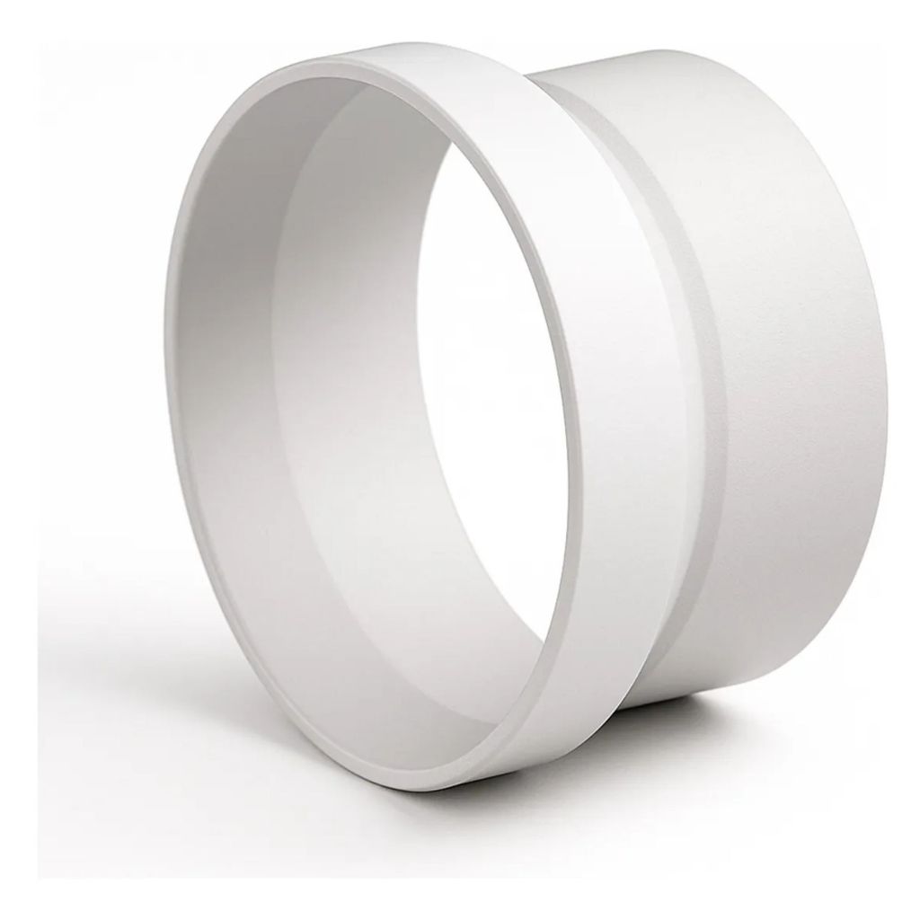 Adaptador Redutor 125mm Para 100mm De Duto PVC Sistema Exaustão Ventilação