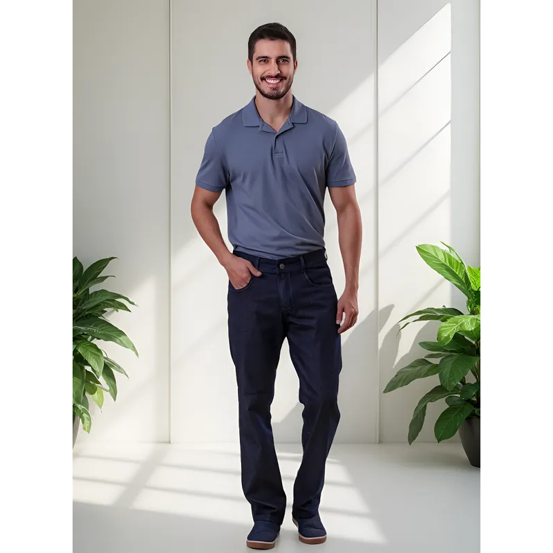 Calça Jeans Masculino Tradicional Bivik 100% Original em Oferta na Shopee