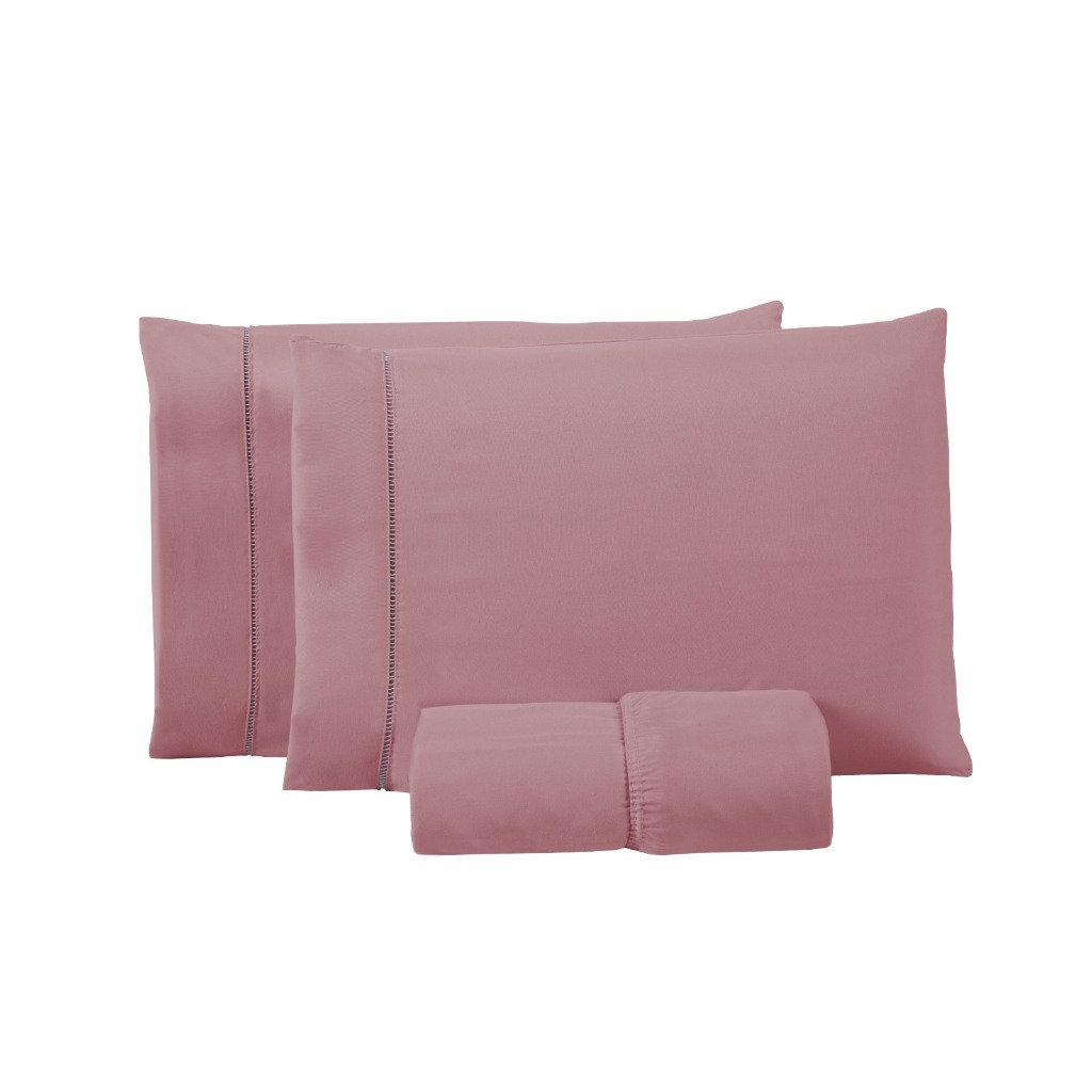 Jogo de Lençol 02 Peças 400 Fios Cama SOLTEIRO Micropercal Ponto Palito