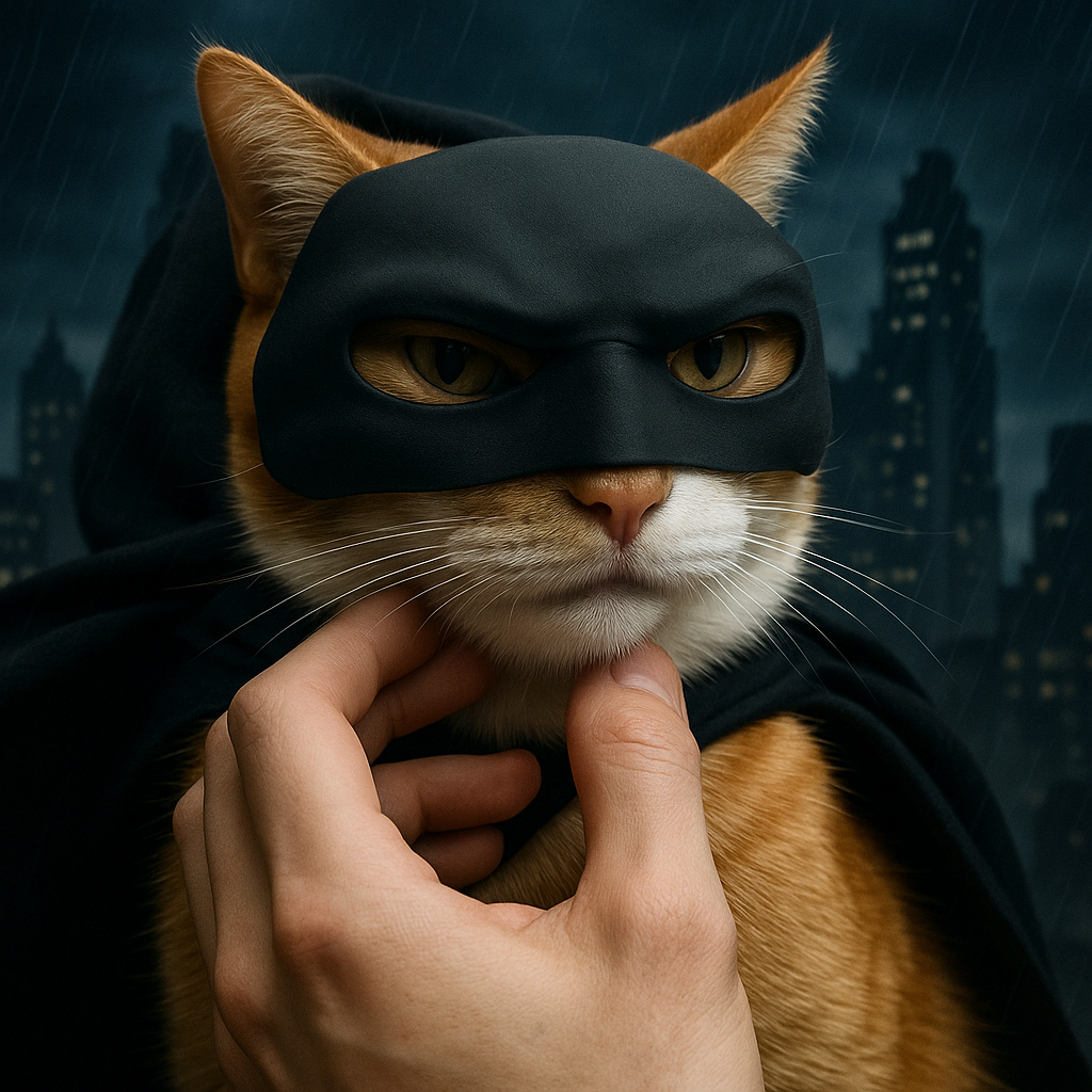 Mascara de Gato Tiktok Viral Divertido Engraçado Pet Batman