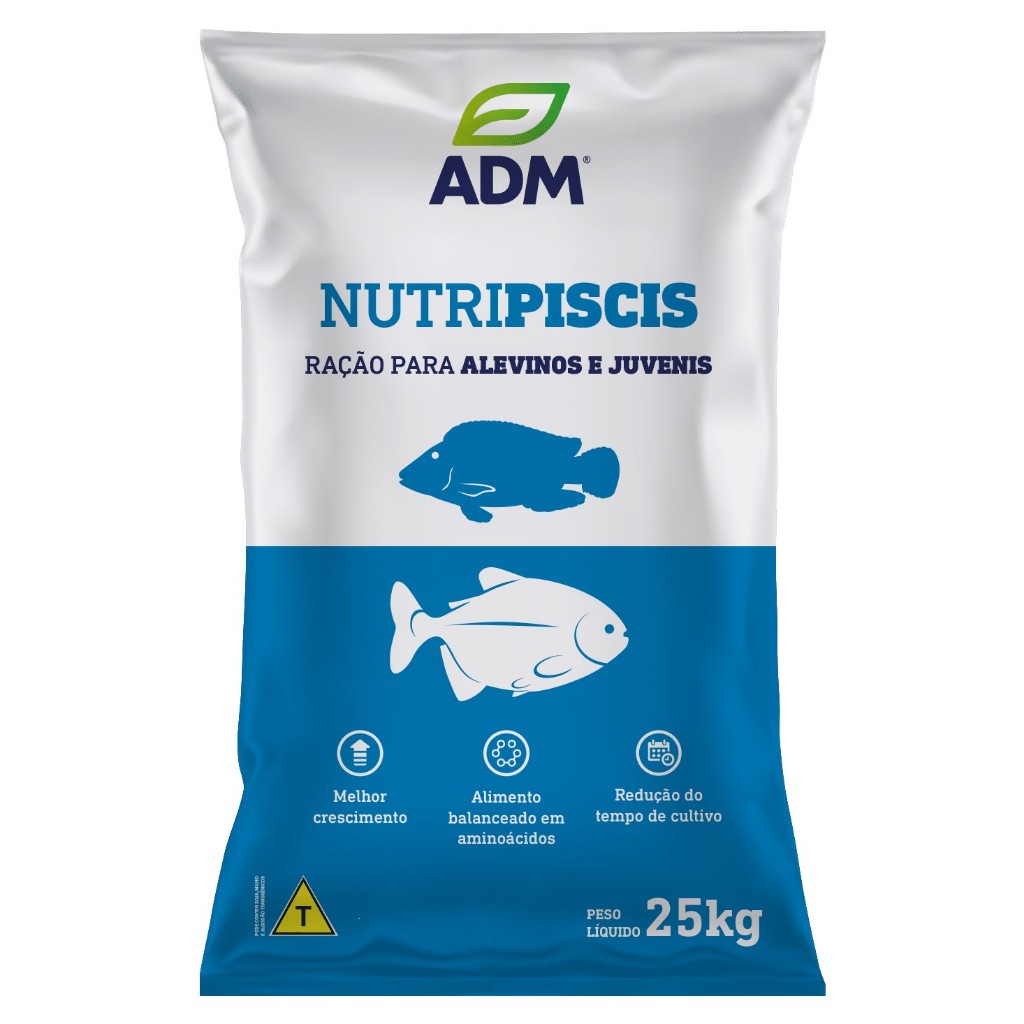 Ração Nutripiscis Al 45 2.6mm Para Todo Tipo De Peixe Alevinos e Juvenis Filhotes Adm Fracionada