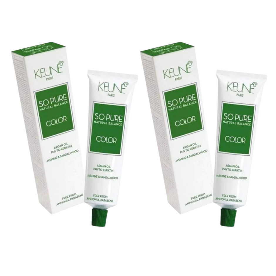 Kit 2 unid So Pure Color Tinta Sem Amônia Keune Escolher A Cor