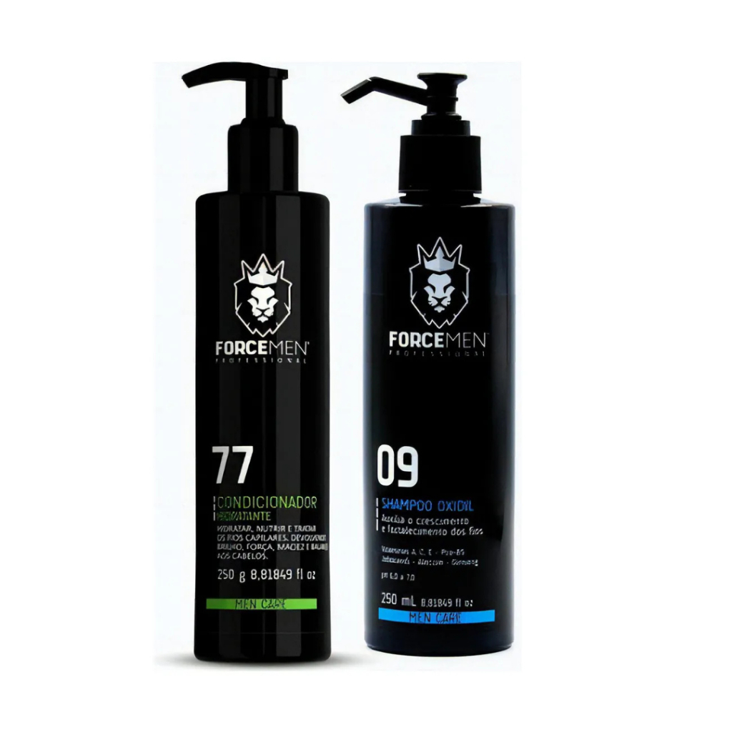 Kit Shampoo Oxidil + Condicionador Force Men-profissional em Oferta na Shopee