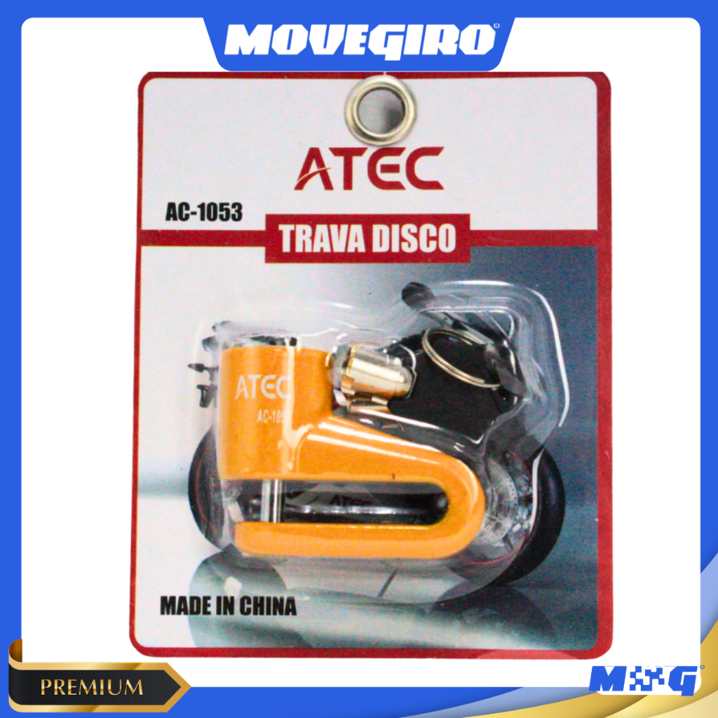 Cadeado Trava de Disco para Moto e Bicicleta Segurança Reforçada Contra Furtos veículo