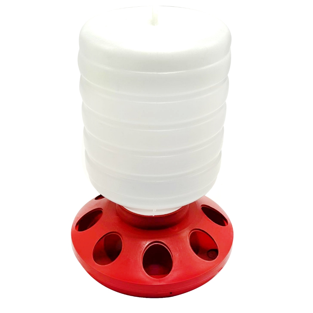 Comedouro Automático p/ Aves 1,5kg 8 Furos em Oferta na Shopee