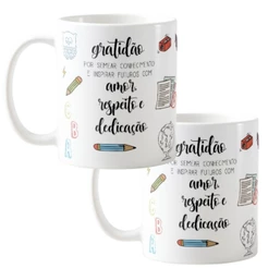 Kit Presente Professoras Canecas Personalizada Lembrança Aluno