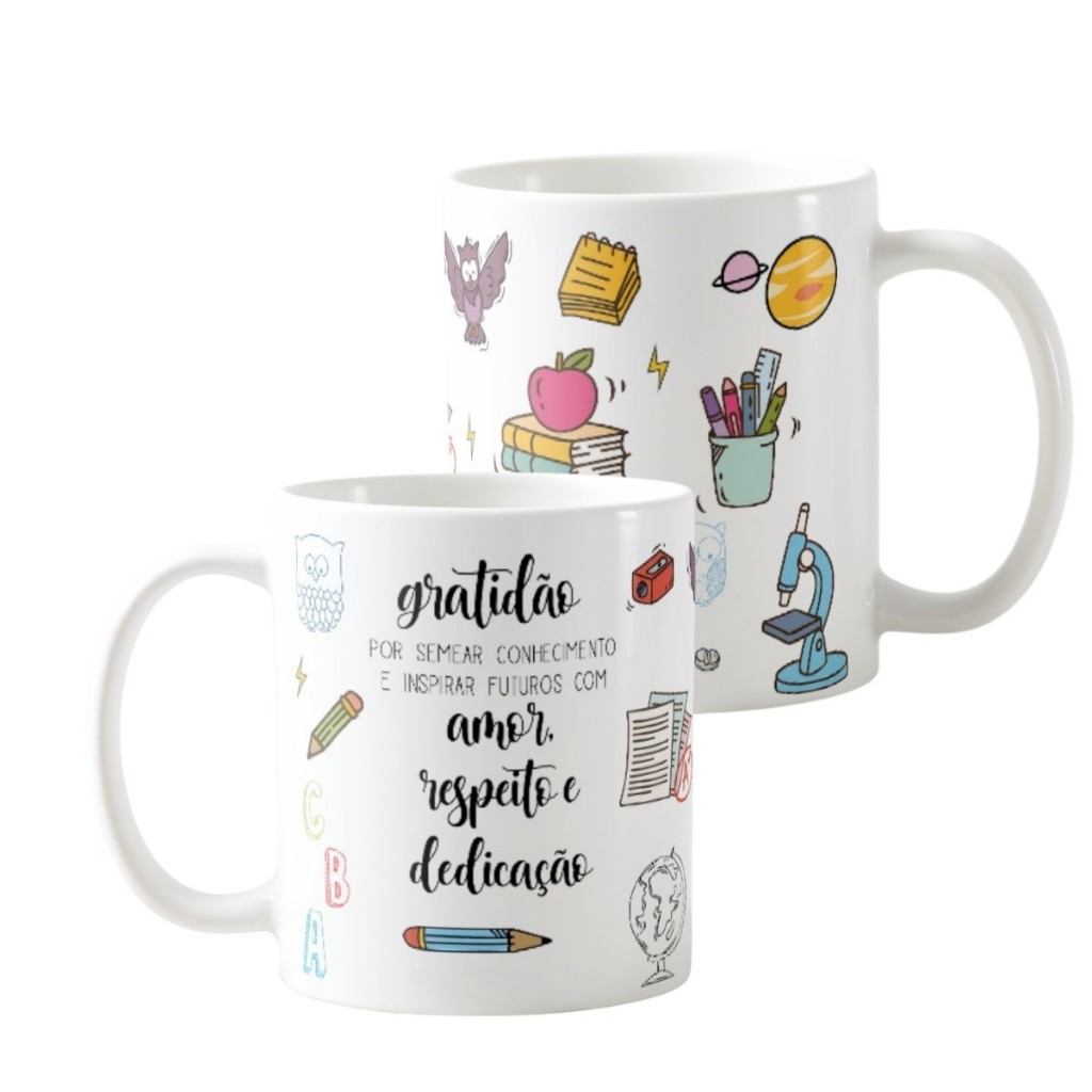 Kit Presente Professoras Canecas Personalizada Lembrança Aluno — imagem 2 de 2