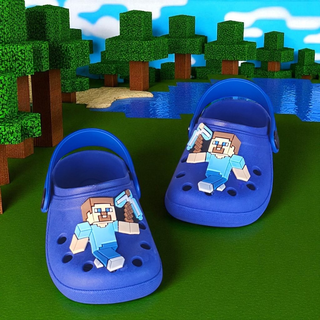 Babuche Sandália Chinelo Infantil Menino Desenhos Leve Confortável Antiderrapante Masculino