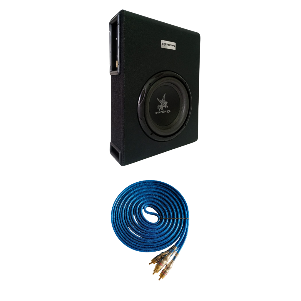 Caixa Amplificada 8 Slim Corzus Cxs 200 +cabo Rca