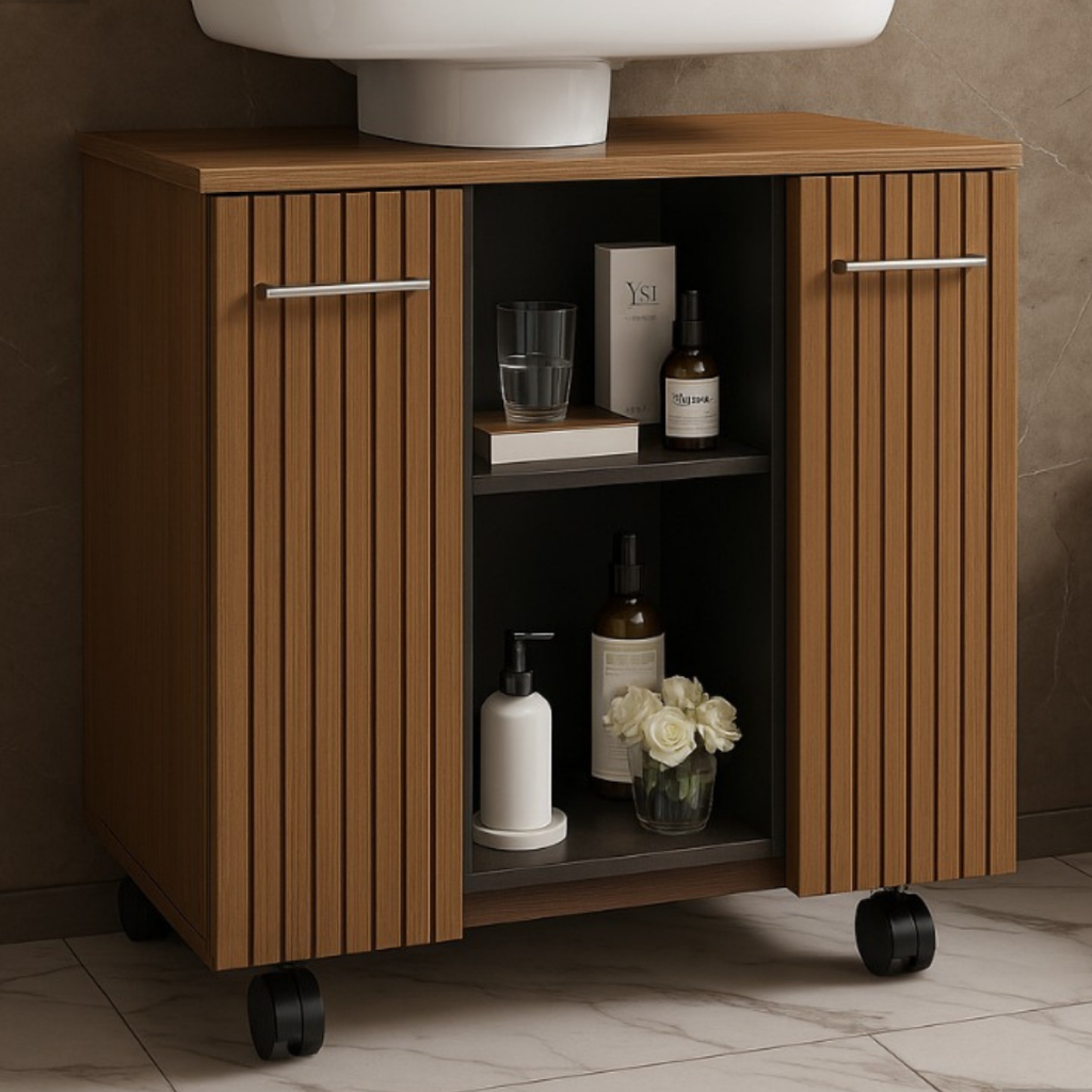 Gabinete de Banheiro Premium Organizador Para Pia de Coluna - JM3 Móveis em Oferta na Shopee