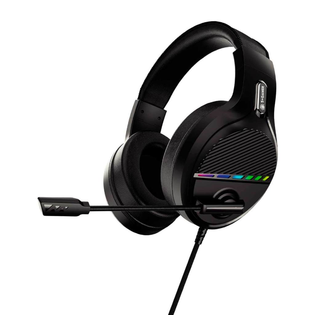 Fone Headset Gamer Led Rgb Mic Usb + P2 Ajustável Cabo 2 Mts