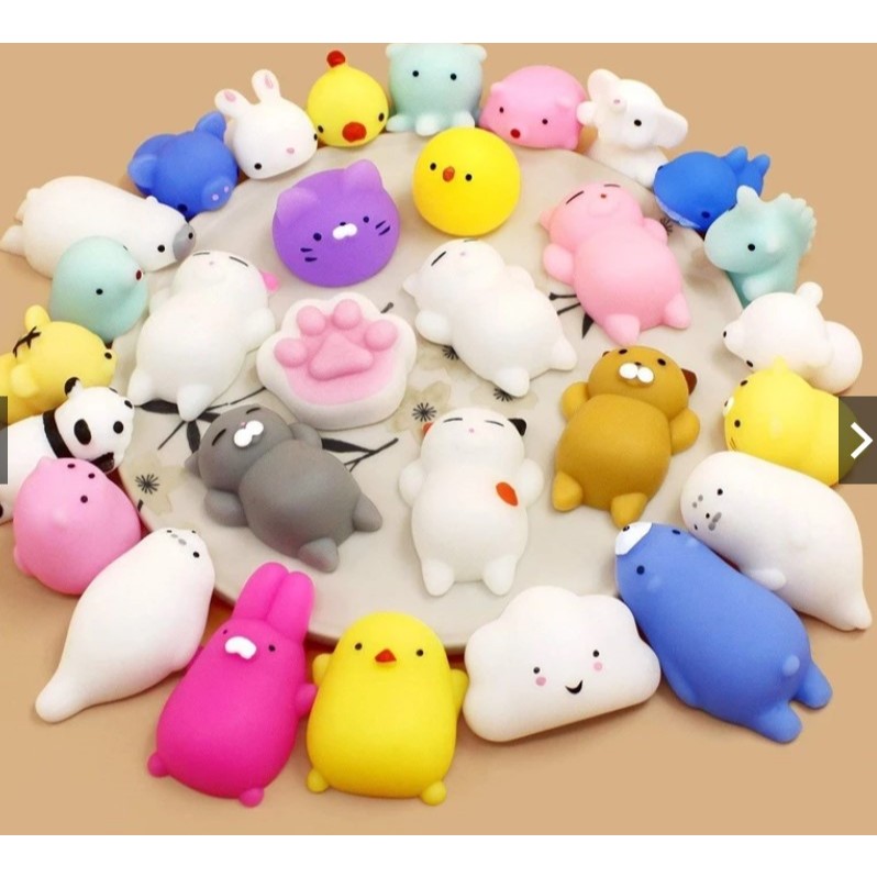 Brinquedo Squishies Kawaii sortidos Para Crianças Antistress Squeeze - silicone flexivel