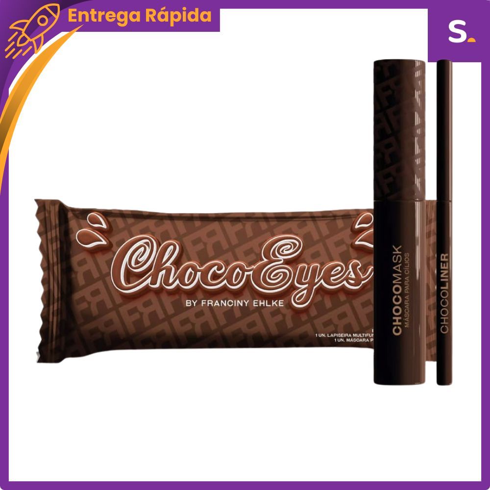 Kit Chocoeyes Máscara de Cílios Marrom e Lápis Multifuncional - Fran by Franciny Ehlke