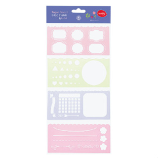 Régua Stencil By Sof com 4 Unidades - Molin em Oferta na Shopee