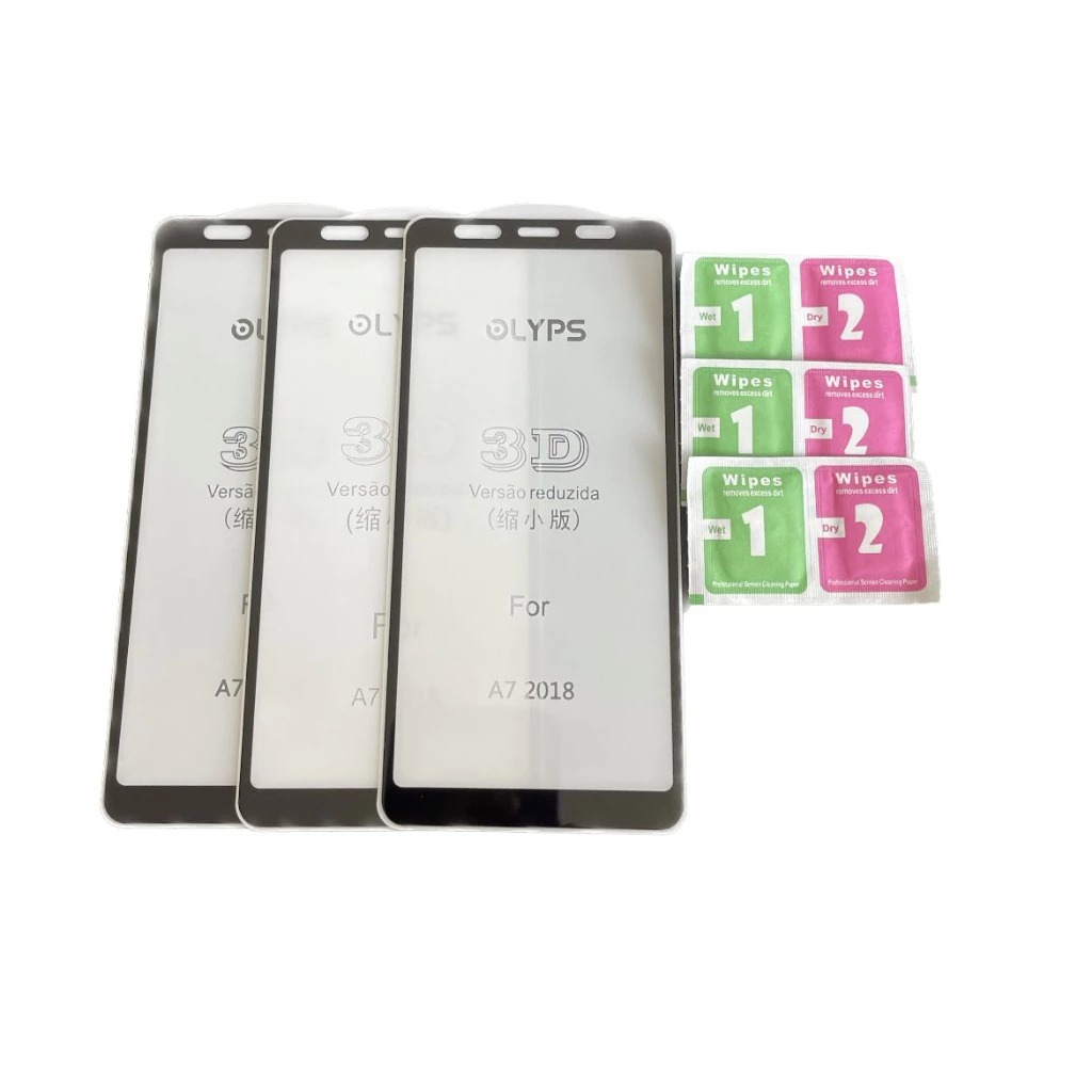 3 Películas (A7 2018) De Vidro 3D + Kit De Limpeza