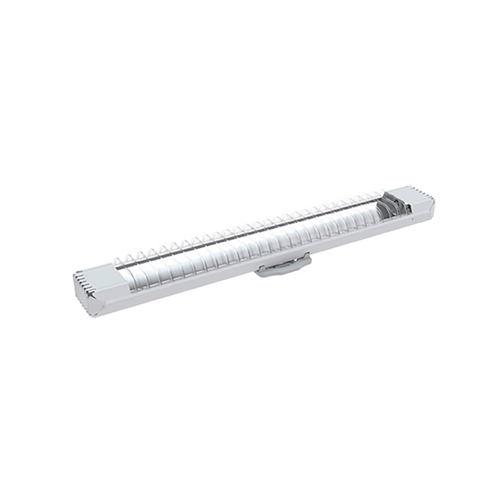 Kit 3 Calha Lumifácil S/ Lâmpada 69cm 2xT8 Univ c/Aleta BCO
