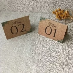 Plaquinhas Rustica para marcação de mesas festas e casamento - SEM PERSONALIZAÇÃO