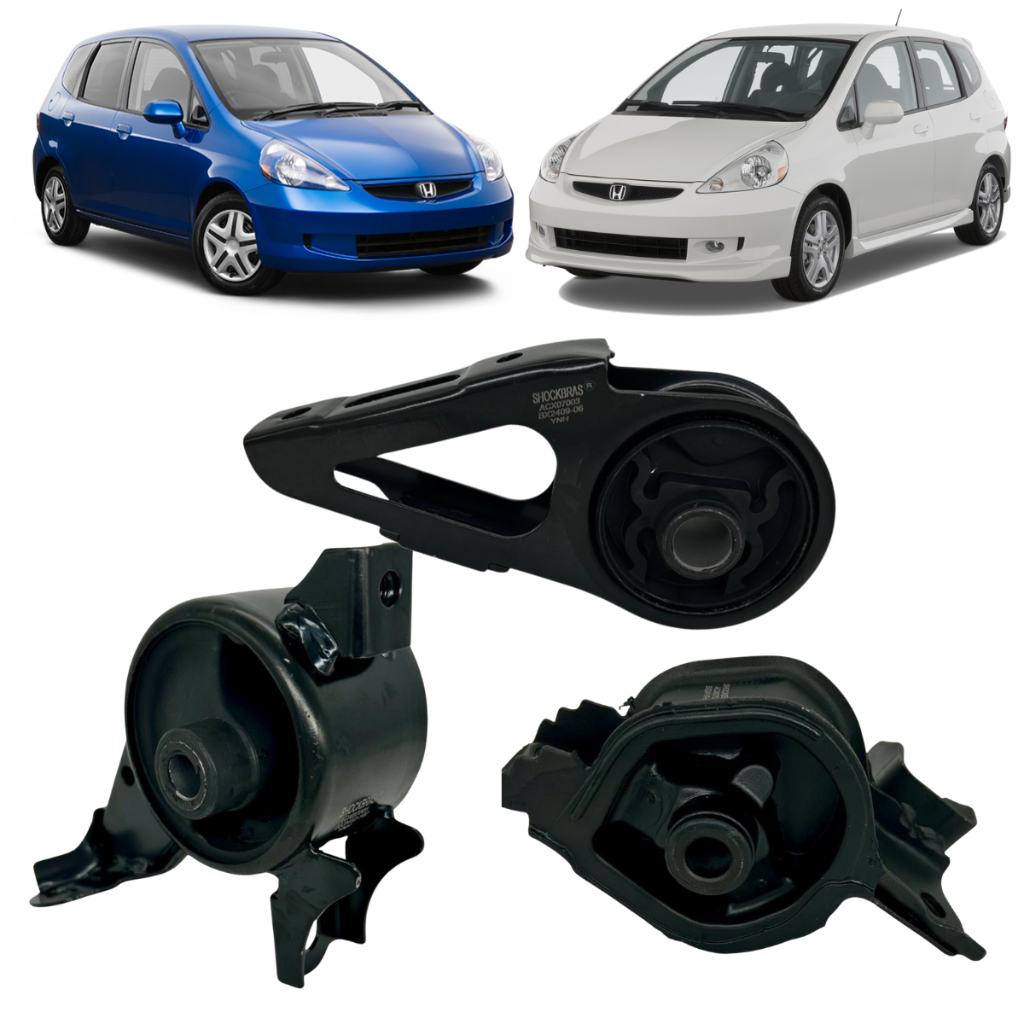 Kit 3 Calço Coxim Motor Câmbio Honda Fit 2003 A 2008 Manual