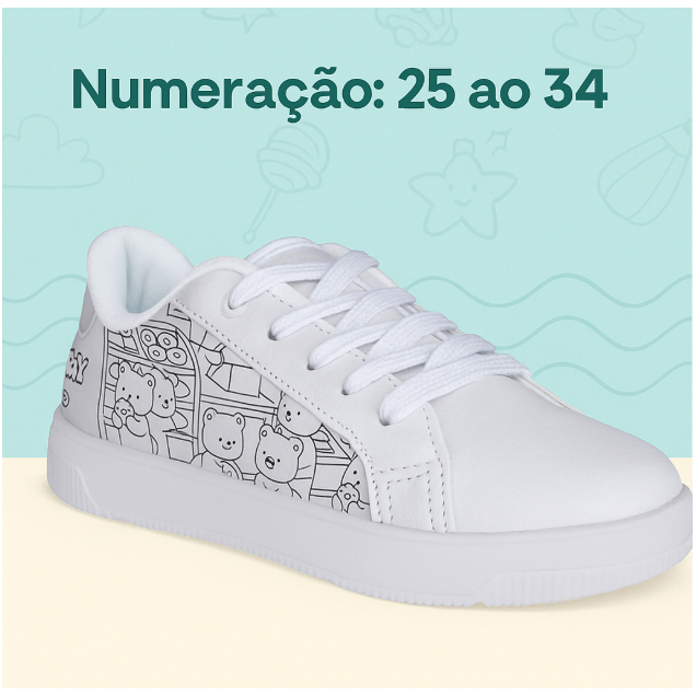 Tênis Infantil Unissex Kidy Astral Goods Original Lançamento Menino Menina Confortável Anatômico
