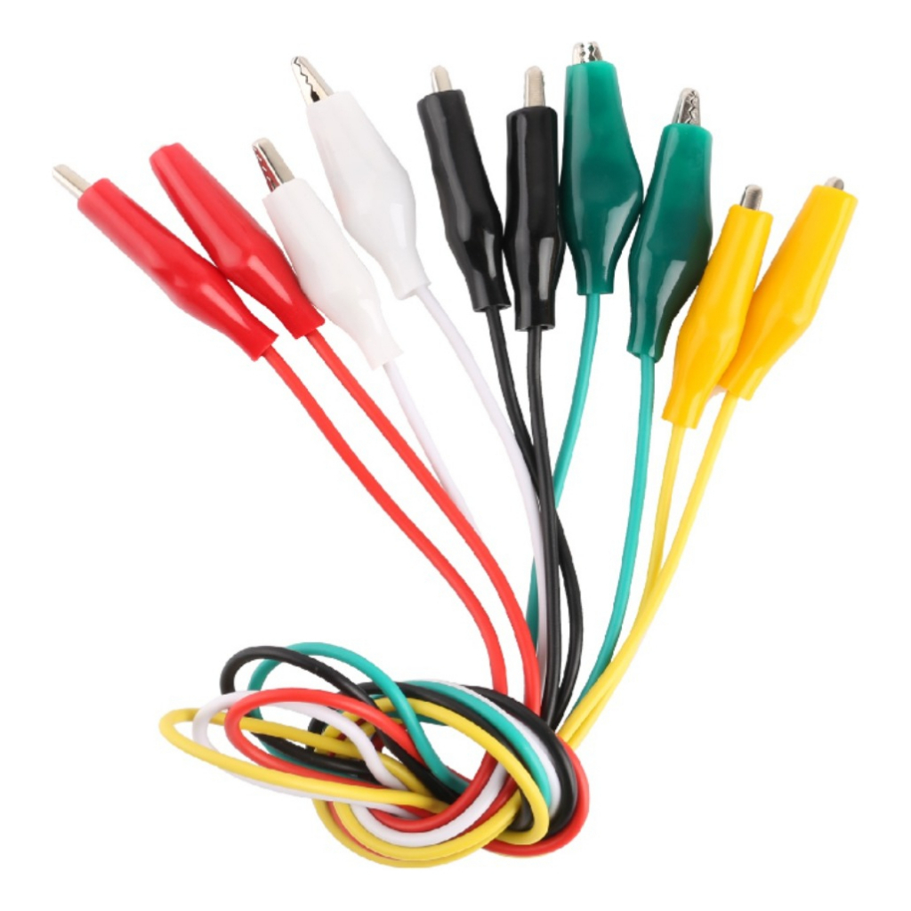 Garra  Fios Jacaré Cabo Eletrônica Cabo P/ Projetos