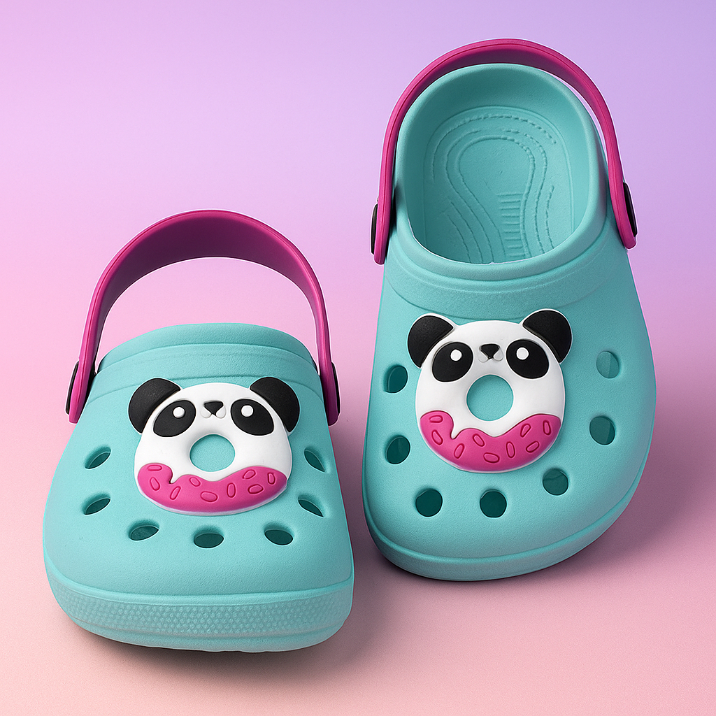 Sandália Babuche Infantil Menina Panda Rosquinha Macio e Leve em Oferta na Shopee