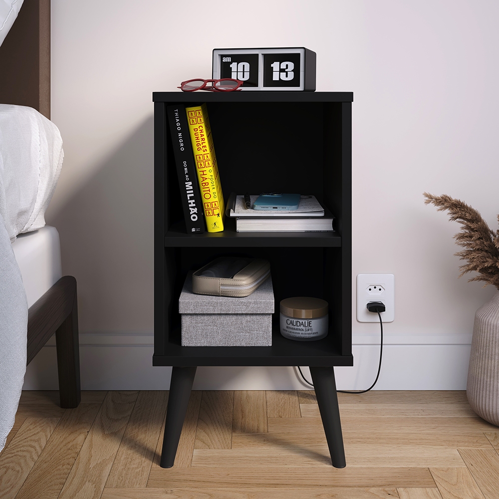 Criado Mudo Preto: Onde Comprar | BuscaProdutos