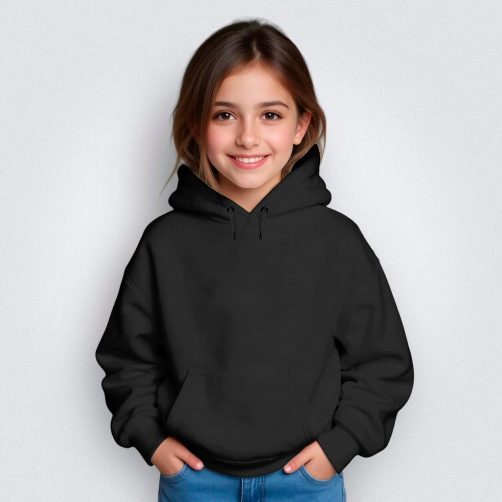 Moletom Feminino Infantil Liso Básico Moletom  Escolar Infantil Moletonsl Blusa De Frio Infantil